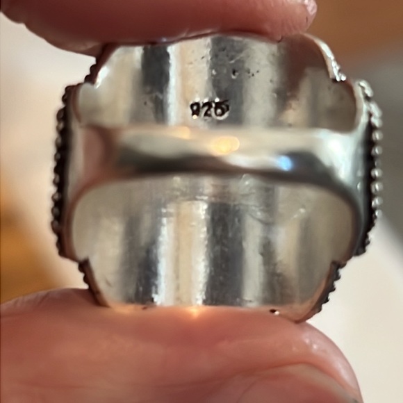 #420 Larimar Handcrafted Poison ☠️ Ring 💍 Size 9 NWOT - Picture 10 of 15